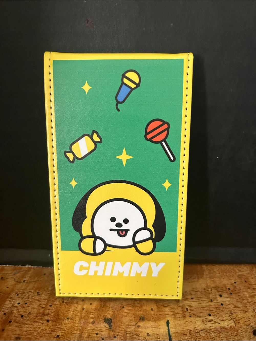 New Chimmy Cartoon BT21 Line Friends Note Sheet Holder and Mirror
